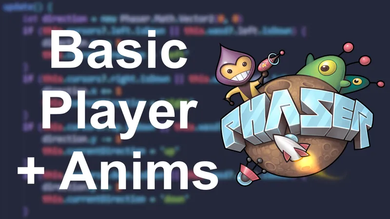 How to Make Top Down Movement With Animations using Phaser 3